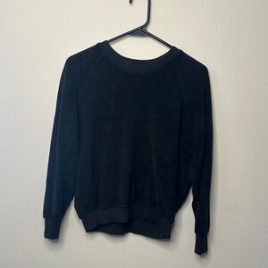 Perfectwhitetee Black Crewneck